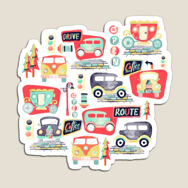 Travel Back in Time Magnet