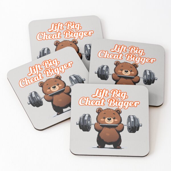 Item preview, bear lifting weight  designed and sold by Lydyb-creations.