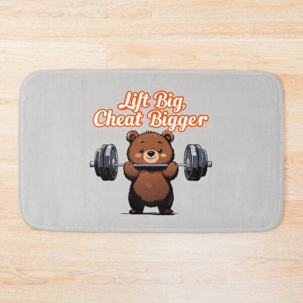 Item preview, bear lifting weight  designed and sold by Lydyb-creations.