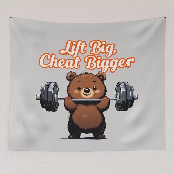 Item preview, bear lifting weight  designed and sold by Lydyb-creations.