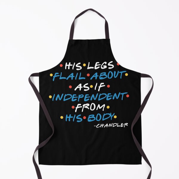 Item preview, His Legs Flail About As If Independent From His Body -Chandler, FRIENDS designed and sold by Sticker Up.