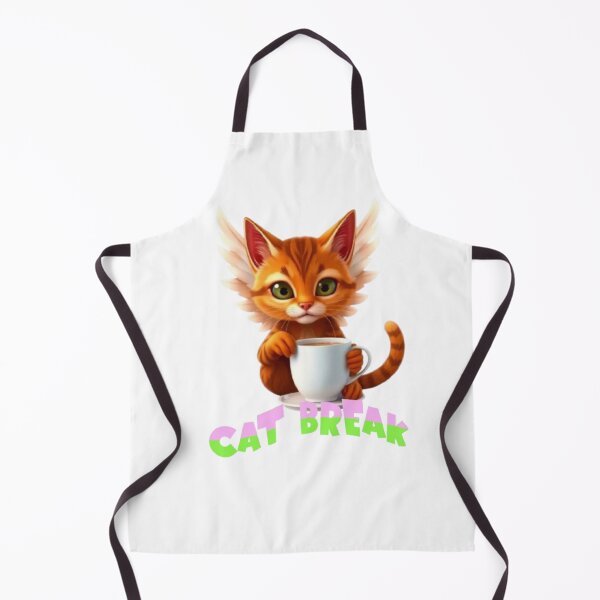 Item preview, Angelic Cat Having Coffee Break designed and sold by DivineHaven.