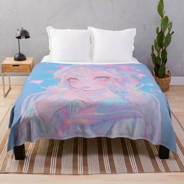Item preview, Dreamy Pastel Anime Girl with Sparkling Aesthetic designed and sold by Kawai Anime Shop.
