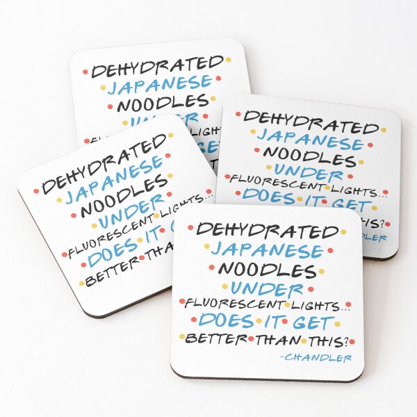 Item preview, Dehydrated Japanese Noodles Under Fluorescent Lights… Does It Get Better Than This? -Chandler, FRIENDS designed and sold by Sticker Up.