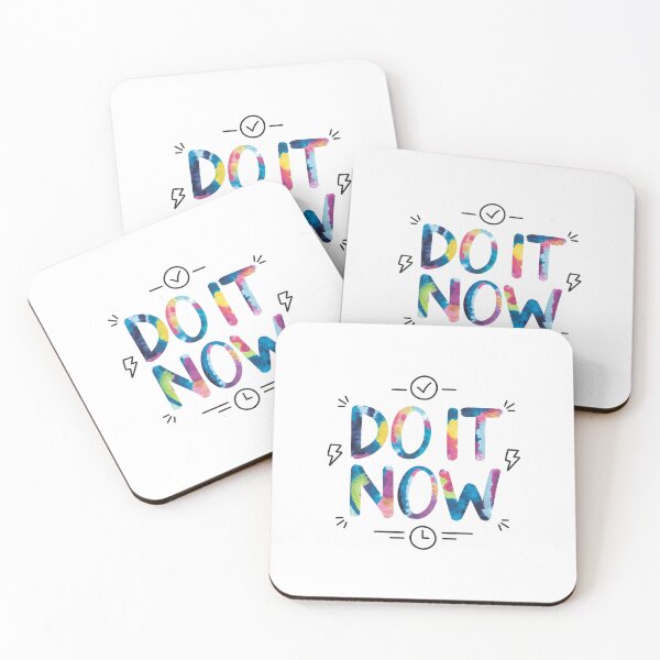 Item preview, Do It Now - Cute Watercolor Motivational Quotes designed and sold by RiceArtShop.