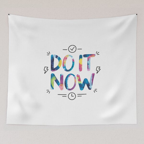 Item preview, Do It Now - Cute Watercolor Motivational Quotes designed and sold by RiceArtShop.