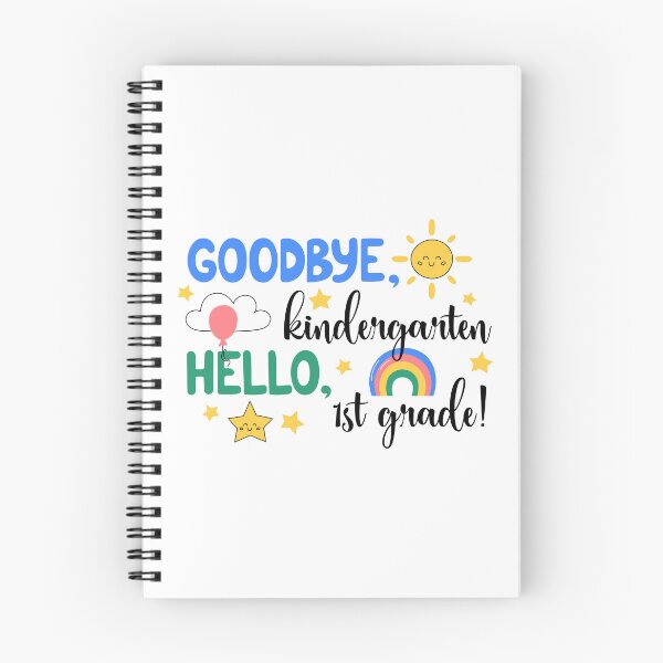 Item preview, Goodbye Kindergarten Hello 1st Grade Cute Preschool Graduation Print designed and sold by AnnaVioletStore.