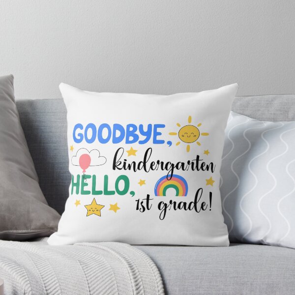 Item preview, Goodbye Kindergarten Hello 1st Grade Cute Preschool Graduation Print designed and sold by AnnaVioletStore.