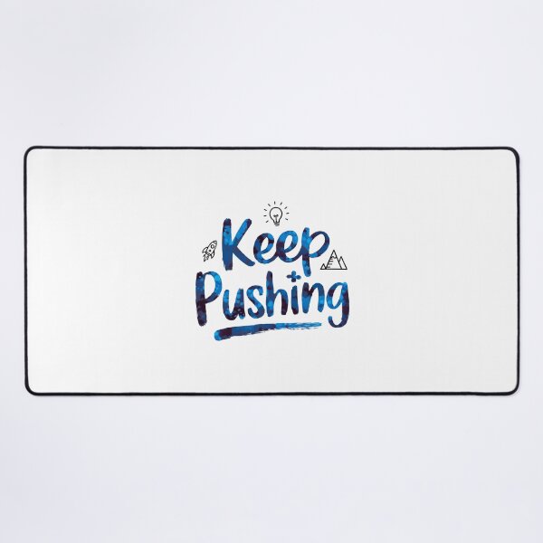 Item preview, Keep Pushing - Cute Watercolor Motivational Quotes designed and sold by RiceArtShop.