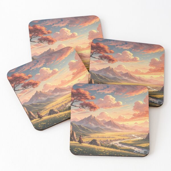 Item preview, epic anime landscape designed and sold by Anime9122.