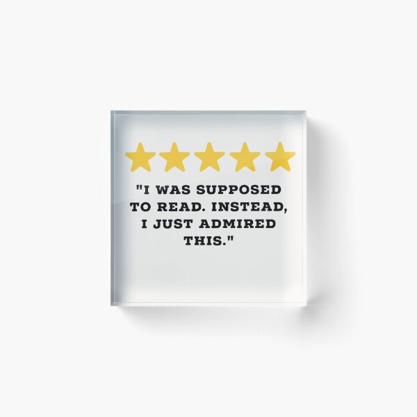 Item preview, Bookworm Reviews Funny 5 Star Review #5 designed and sold by Jollys-ArtShop.
