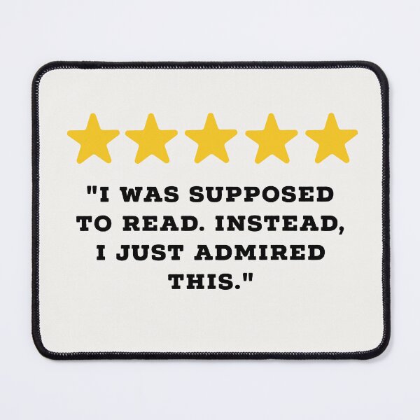 Item preview, Bookworm Reviews Funny 5 Star Review #5 designed and sold by Jollys-ArtShop.