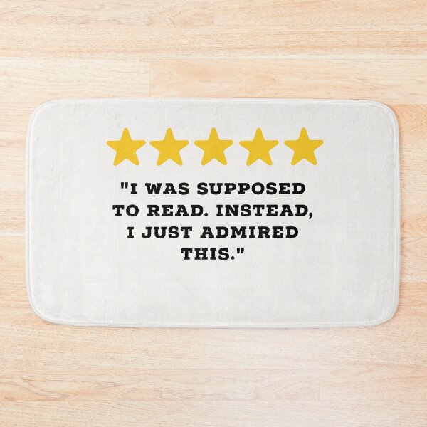 Item preview, Bookworm Reviews Funny 5 Star Review #5 designed and sold by Jollys-ArtShop.