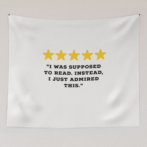 Item preview, Bookworm Reviews Funny 5 Star Review #5 designed and sold by Jollys-ArtShop.