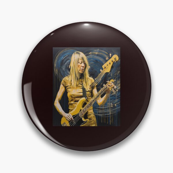 Item preview, "Energetic Distortions: Kim Gordon's Golden Bass Performance" designed and sold by Artisticanvas.