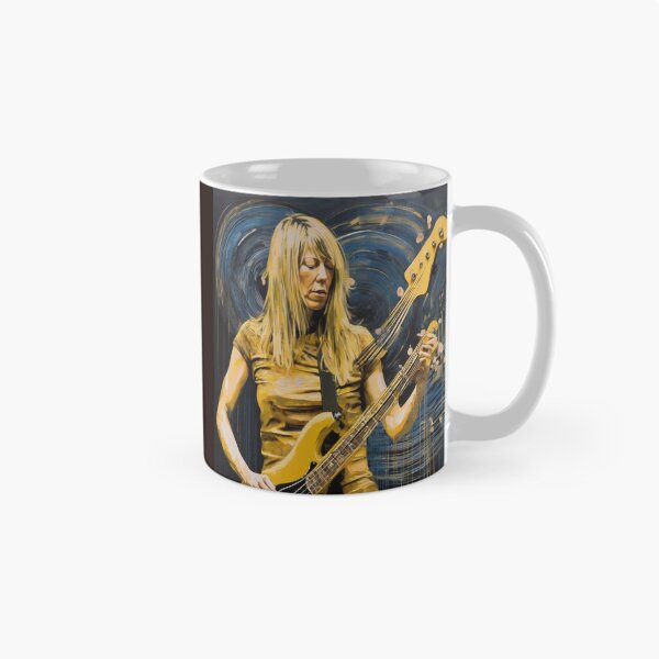 Item preview, "Energetic Distortions: Kim Gordon's Golden Bass Performance" designed and sold by Artisticanvas.
