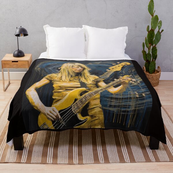 Item preview, "Energetic Distortions: Kim Gordon's Golden Bass Performance" designed and sold by Artisticanvas.