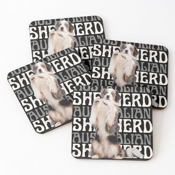 Item preview, Australian Shepherd Blue Merle Aussie with Tail Trick Dog designed and sold by AussieMomma.