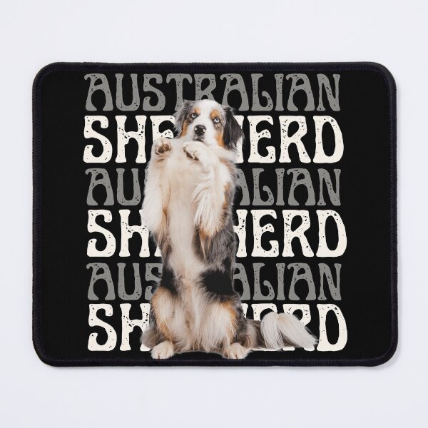 Item preview, Australian Shepherd Blue Merle Aussie with Tail Trick Dog designed and sold by AussieMomma.