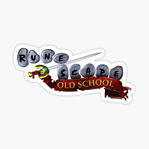 Old School Rune Scape Logo Sticker
