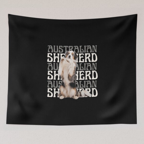 Item preview, Australian Shepherd Blue Merle Aussie with Tail Trick Dog designed and sold by AussieMomma.