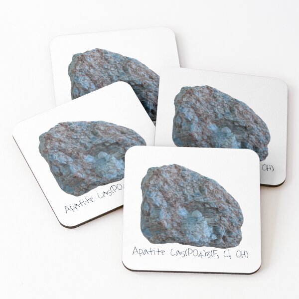 Item preview, Apatite Mineral, Blue with Chemical Formula designed and sold by STEM Factually.