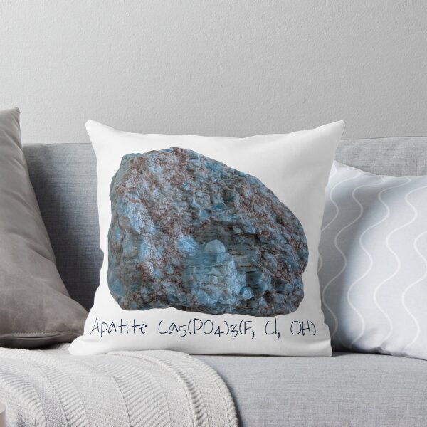 Item preview, Apatite Mineral, Blue with Chemical Formula designed and sold by STEM Factually.