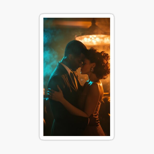 Item preview, 1940s Vintage Couple Smoky Nightclub Romance Portrait designed and sold by DreamSculptress.