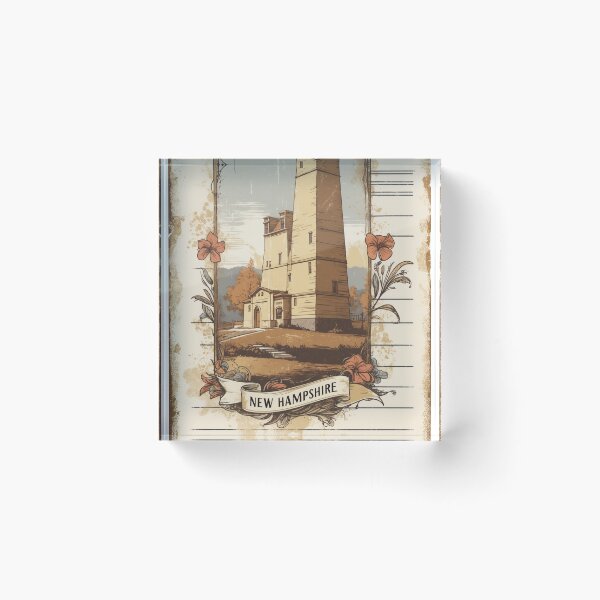 Item preview, New Hampshire USA Vintage Travel Retro Postcard Design designed and sold by TravelPostcardGems.