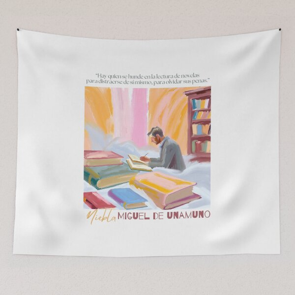 Item preview, Quote from "Fog" by Miguel de Unamuno designed and sold by Filologica.