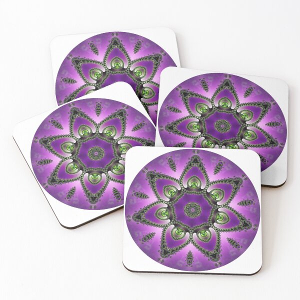Item preview, Purple fractal Mandala designed and sold by OrigamiMochi.