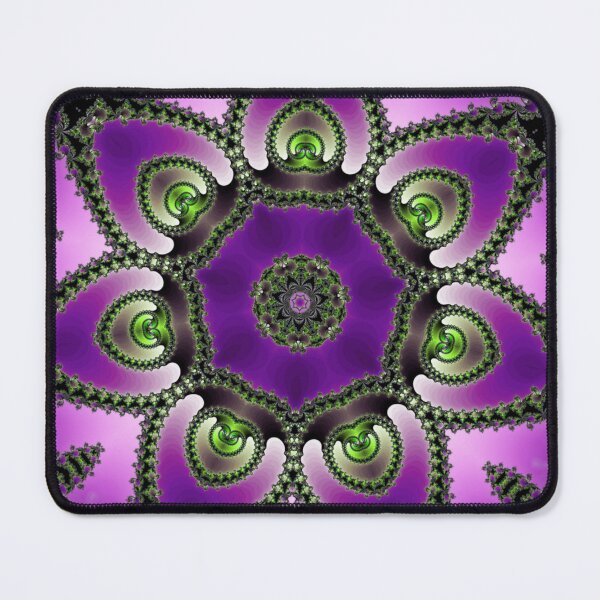 Item preview, Purple fractal Mandala designed and sold by OrigamiMochi.