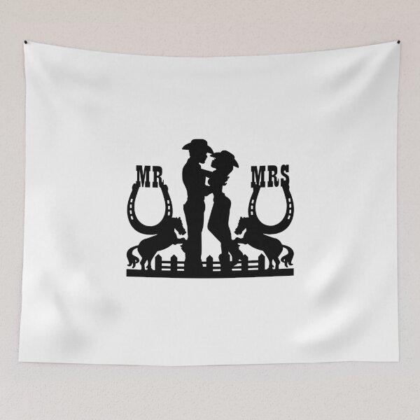 Item preview, Wedding Bachelor Party T Shirt, Wedding T Shirt, Country Western Wedding, Mr. and Mrs., Romantic Couple, Bride and Groom Funny Wedding Gift Idea Essential T-Shirt designed and sold by sixday 7day.