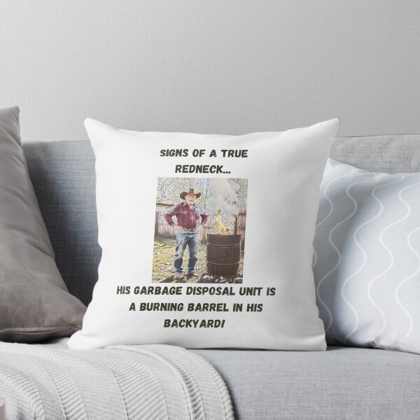 Item preview, Signs of a True Redneck: Burning Barrel! Black Text designed and sold by LaughGraphics - Fun Graphics, Serious Laughs!.