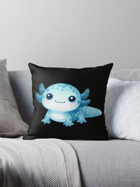 Vista previa del artículo con la obra «Axolote azul feliz», diseñado y vendido por Pe-peach.