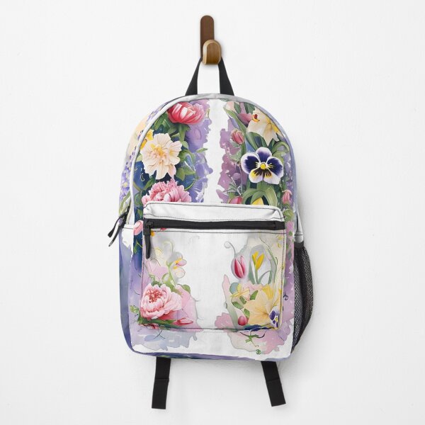 Item preview, Spring Floral Brushstroke Violets, Peonies, Daffodils designed and sold by ZNDLCO.