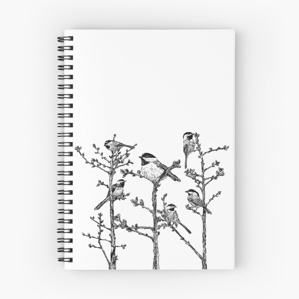 Item preview, Flock of chickadees designed and sold by Thomas-Duane.