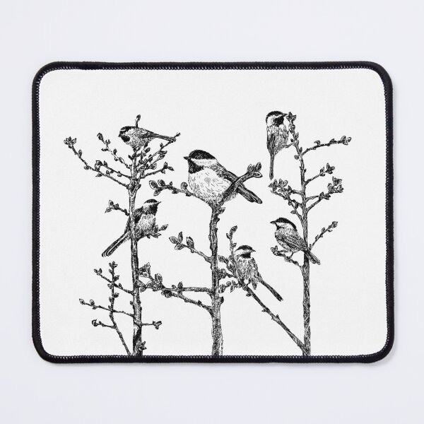 Item preview, Flock of chickadees designed and sold by Thomas-Duane.