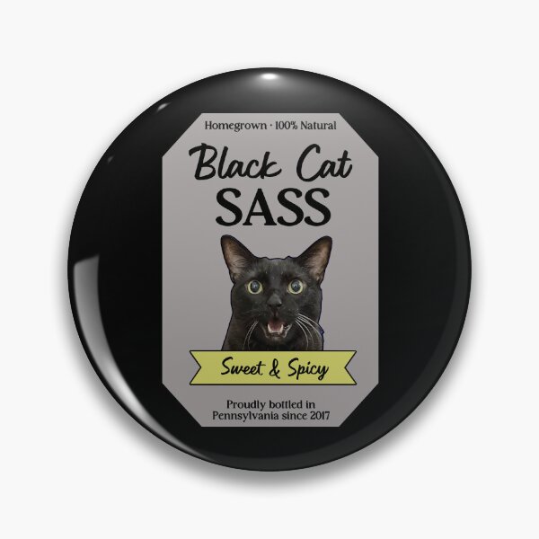 Item preview, Black Cat Sass • Featuring Manny Halloween Cat designed and sold by MannyShop.