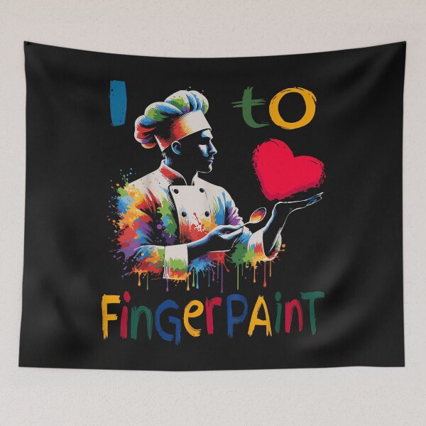 Item preview, I Food Love To Finger Paint Chef I'm Paint Cute Couple designed and sold by MOHAMED FRASER.