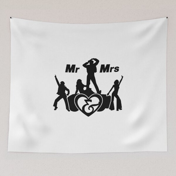 Item preview, Wedding Bachelor Party T Shirt, Wedding T Shirt, 60s - 70s disco party themed wedding, Mr. and Mrs., Romantic Couple, Bride and Groom Funny Wedding Gift Idea Essential T-Shirt designed and sold by sixday 7day.