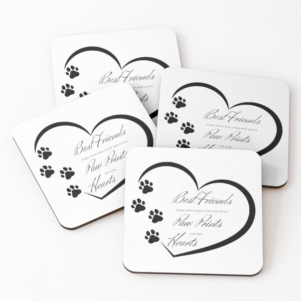 Item preview, Best Friends Come Into Our Lives and Leave Paw Prints on our Heart Dog designed and sold by AussieMomma.