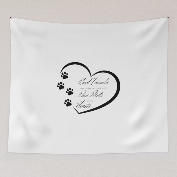 Item preview, Best Friends Come Into Our Lives and Leave Paw Prints on our Heart Dog designed and sold by AussieMomma.