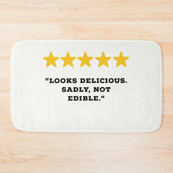 Item preview, Food Lover Reviews Funny 5 Star Review #1 designed and sold by Jollys-ArtShop.