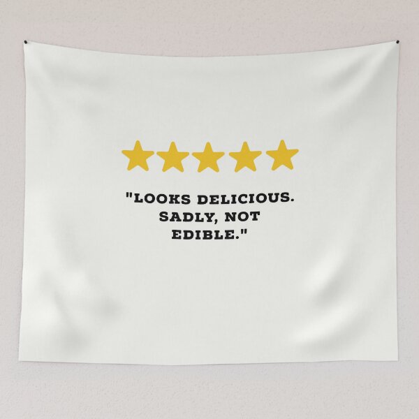 Item preview, Food Lover Reviews Funny 5 Star Review #1 designed and sold by Jollys-ArtShop.