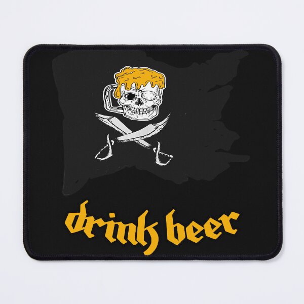 Item preview, Pirate Flag - Drinking Beer - Black Pirating Pirates Flag Gifts For Women Men designed and sold by MOHAMED FRASER.