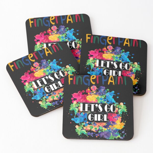 Item preview, Let's Go Girls Finger Paint Party Funny Vintage Colorfulls designed and sold by MOHAMED FRASER.