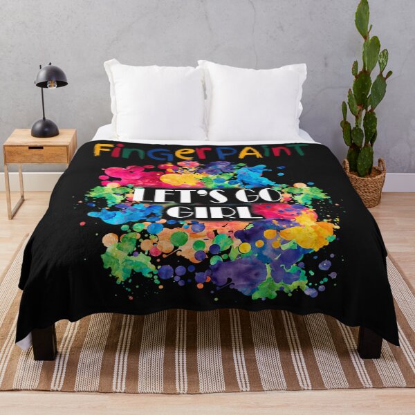 Item preview, Let's Go Girls Finger Paint Party Funny Vintage Colorfulls designed and sold by MOHAMED FRASER.
