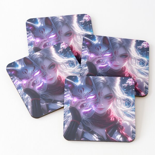 Item preview, Kitsune Warrior: Enigmatic Beauty Under the Sakura designed and sold by mildaclairmo.