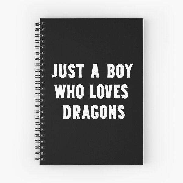 Item preview, Just A Boy Who Loves Dragons Funny Dragon Lover designed and sold by RareBunny.